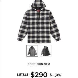 Supreme flannel hoodie